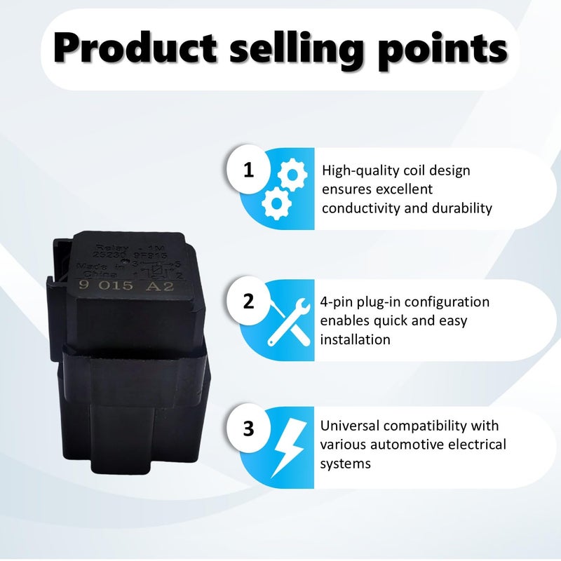 Alikkash Multi-Purpose Relay 25230-9F915 12VDC 4 Pins Radiator Fan Relay Cooling Fan Relay - Image 2